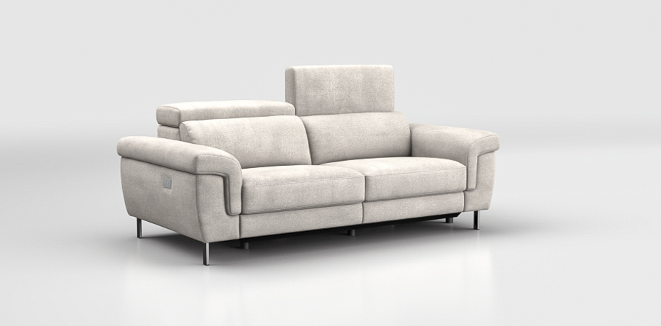 Fontanellato - 3 seater sofa with 2 electric recliners